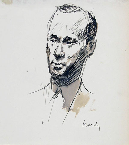 Giuseppe Novello, portrait of Erberto Carboni
